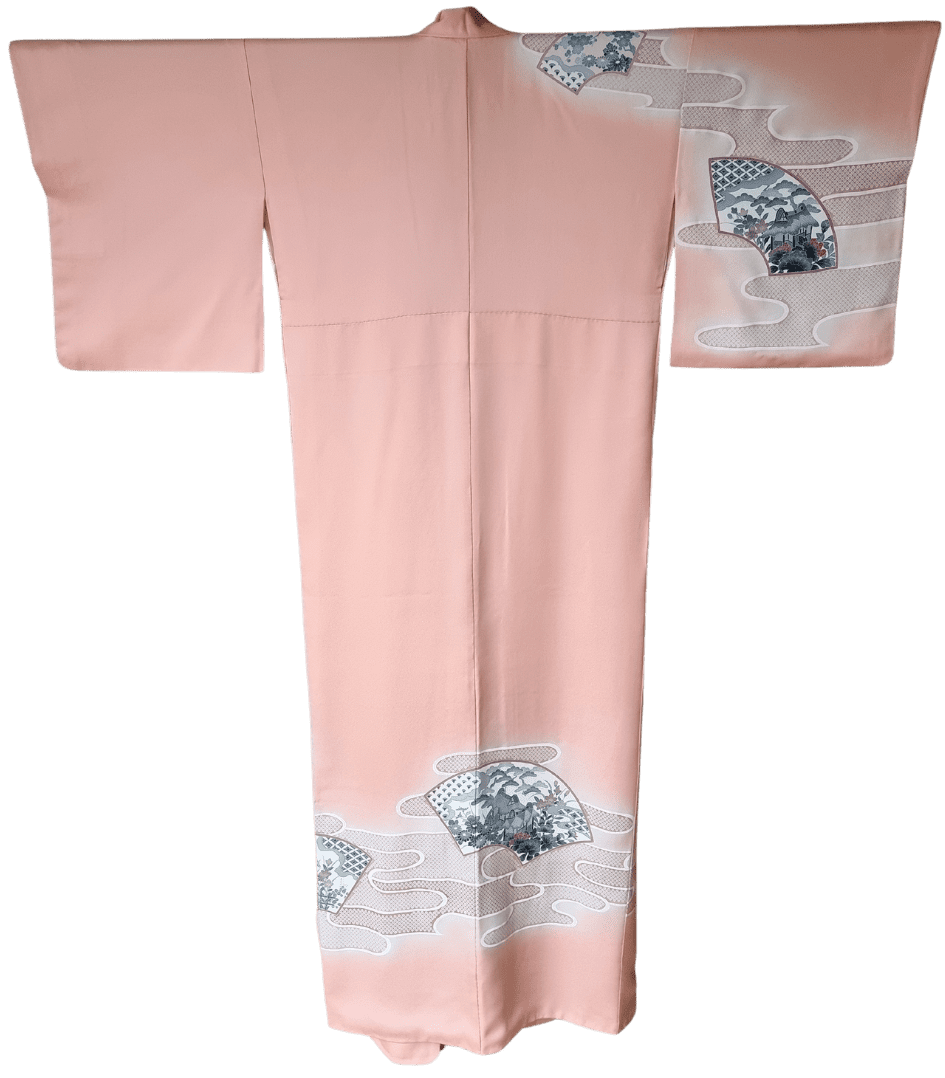 Vintage Homongi Kimono Damen japanische Muster