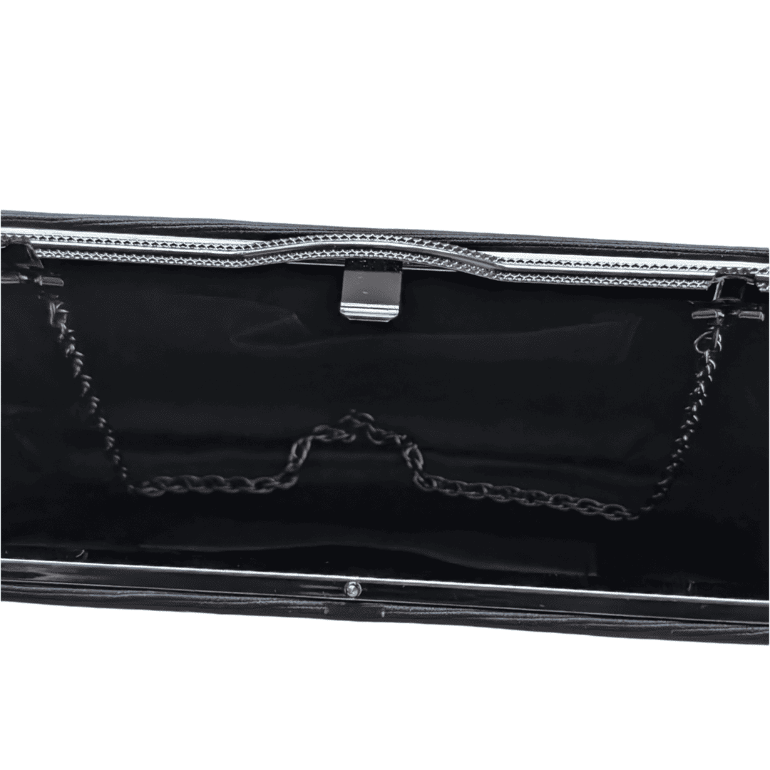 japanische Vintage Handtasche Clutch schwarz