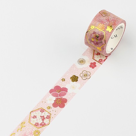 Washi Tape Kimono Muster mit Pflaumenblüten