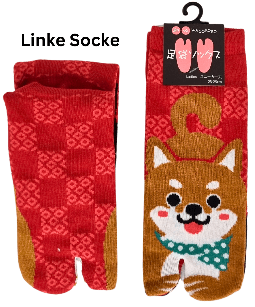 Tabi Socken Zehensocken Shiba Inu Hunde