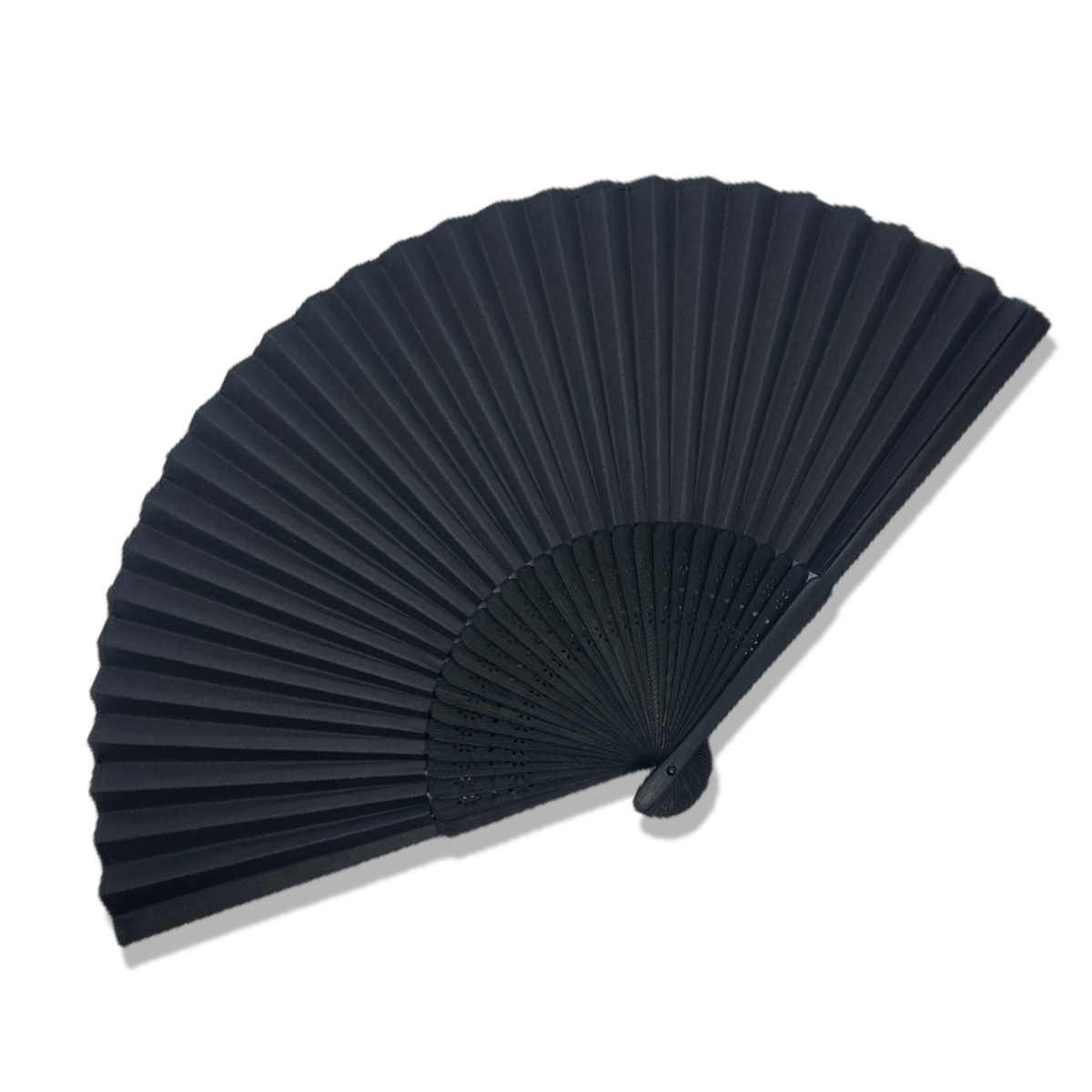 deep black folding fan