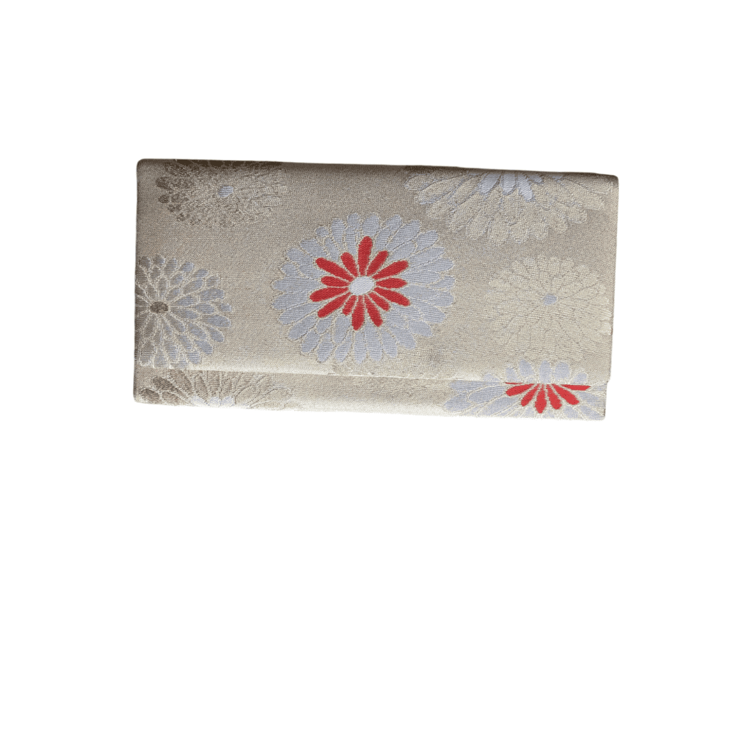 japanische Vintage Handtasche Clutch Chrysanthemen