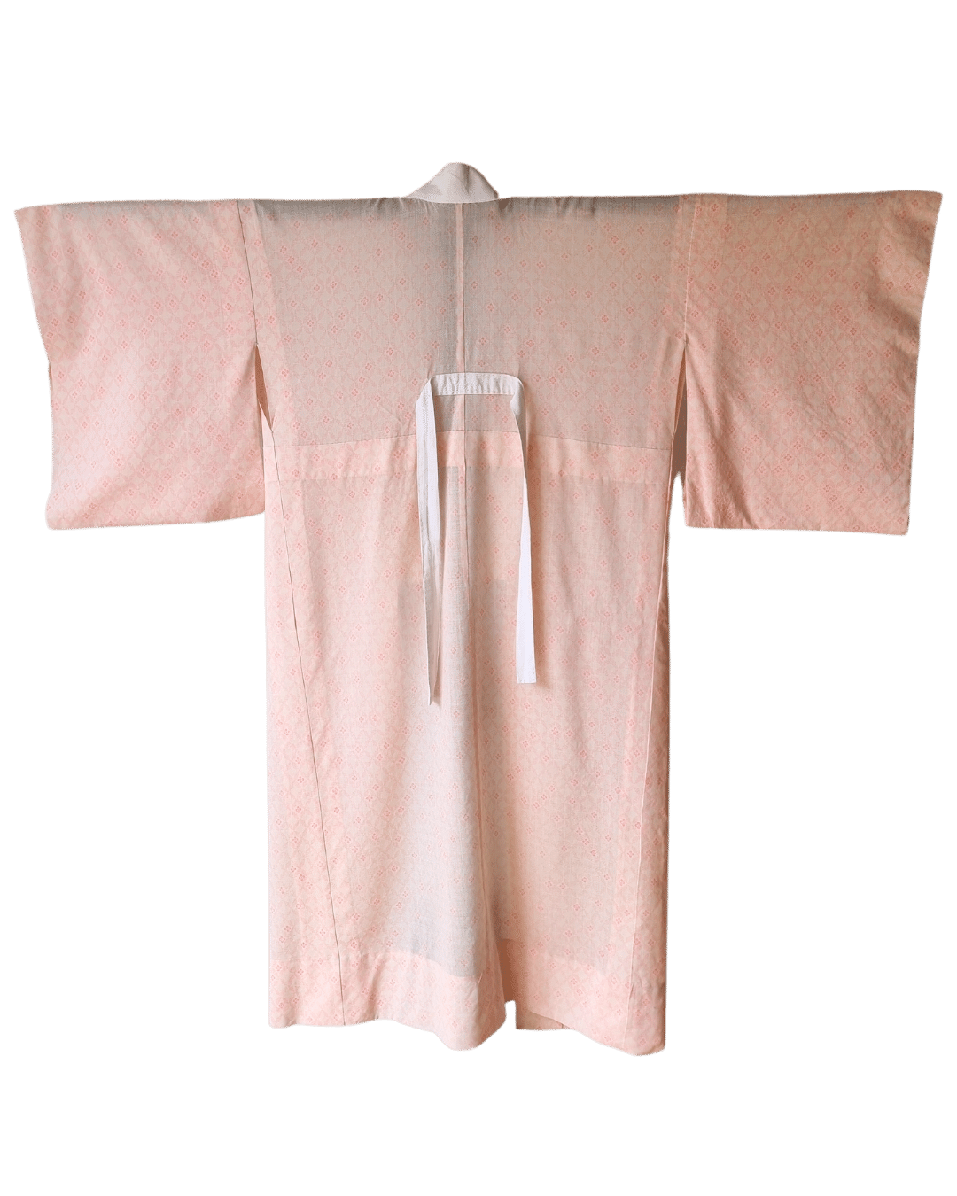 Vintage Naga-Juban Unterkimono creme und rosa