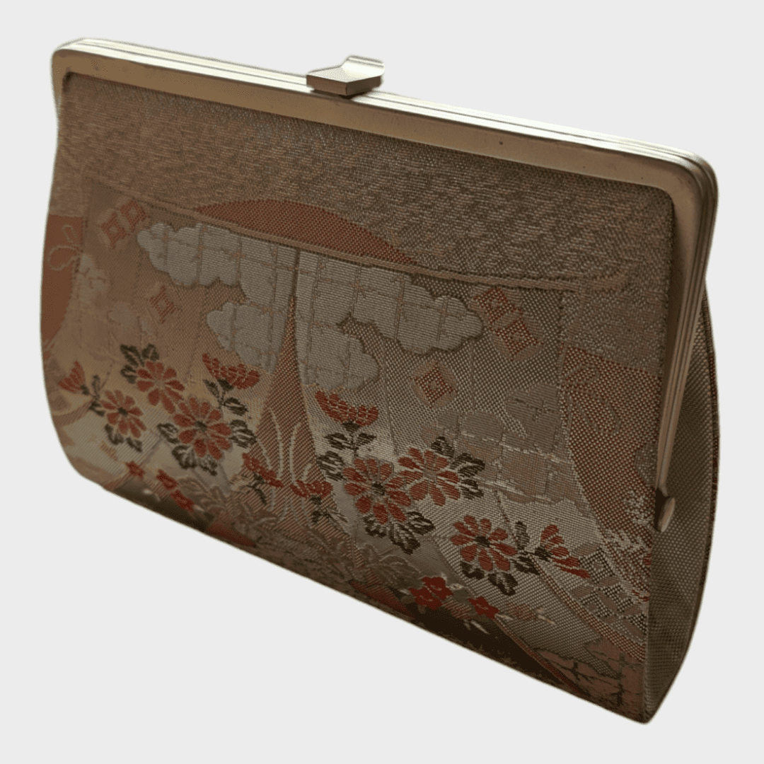 japanische Vintage Handtasche Blumen