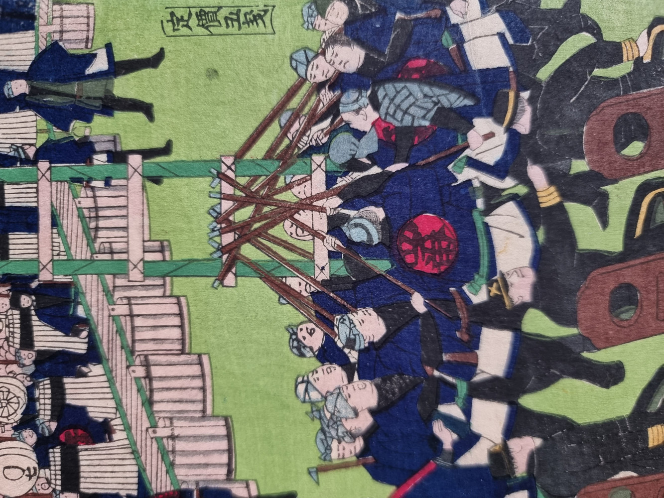 Ukiyo e Utagawa Hiroshige III Hikeshi - Feuerwehrleute