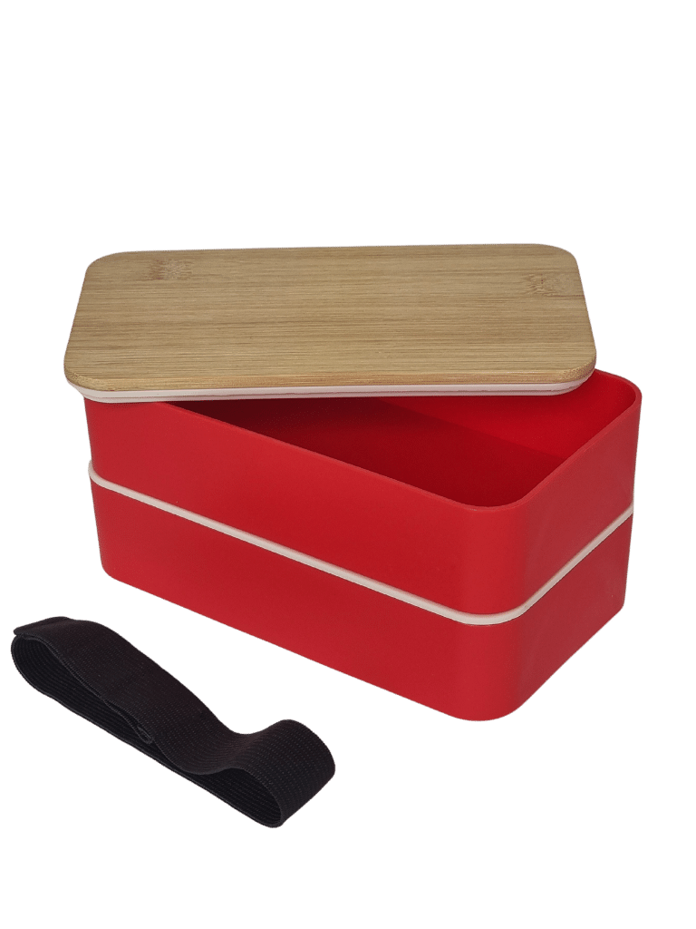 Bento Box in Rot mit Besteck