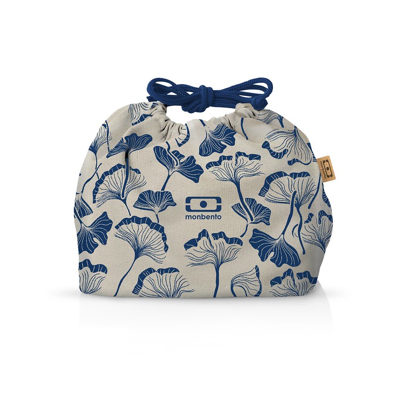 Tasche für Bento Boxen mit Ginkgoblättern