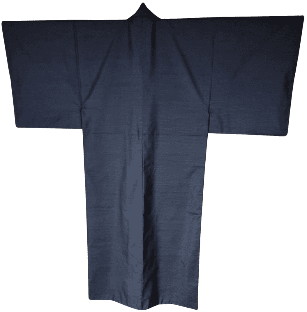 Vintage Oshima Tsumugi Kimono Herren dunkelblau