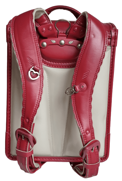japanischer vintage Schulrucksack randoseru pink Rückseite