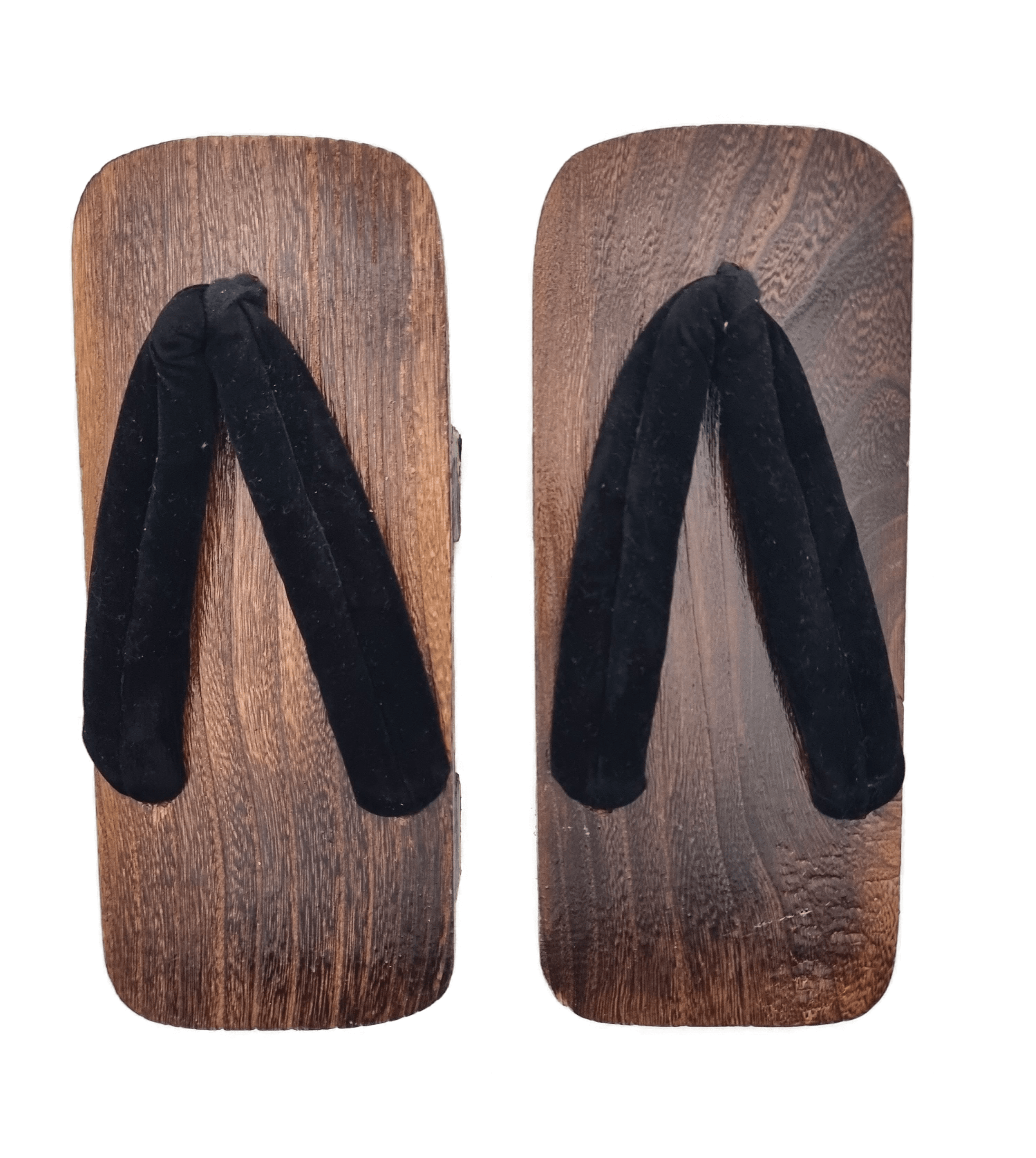 Oberseite zweier Herren Geta Holz mit schwarzen Riemen
