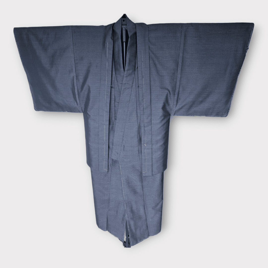 Vintage Oshima Tsumugi Kimono Ensemble Herren ungetragen