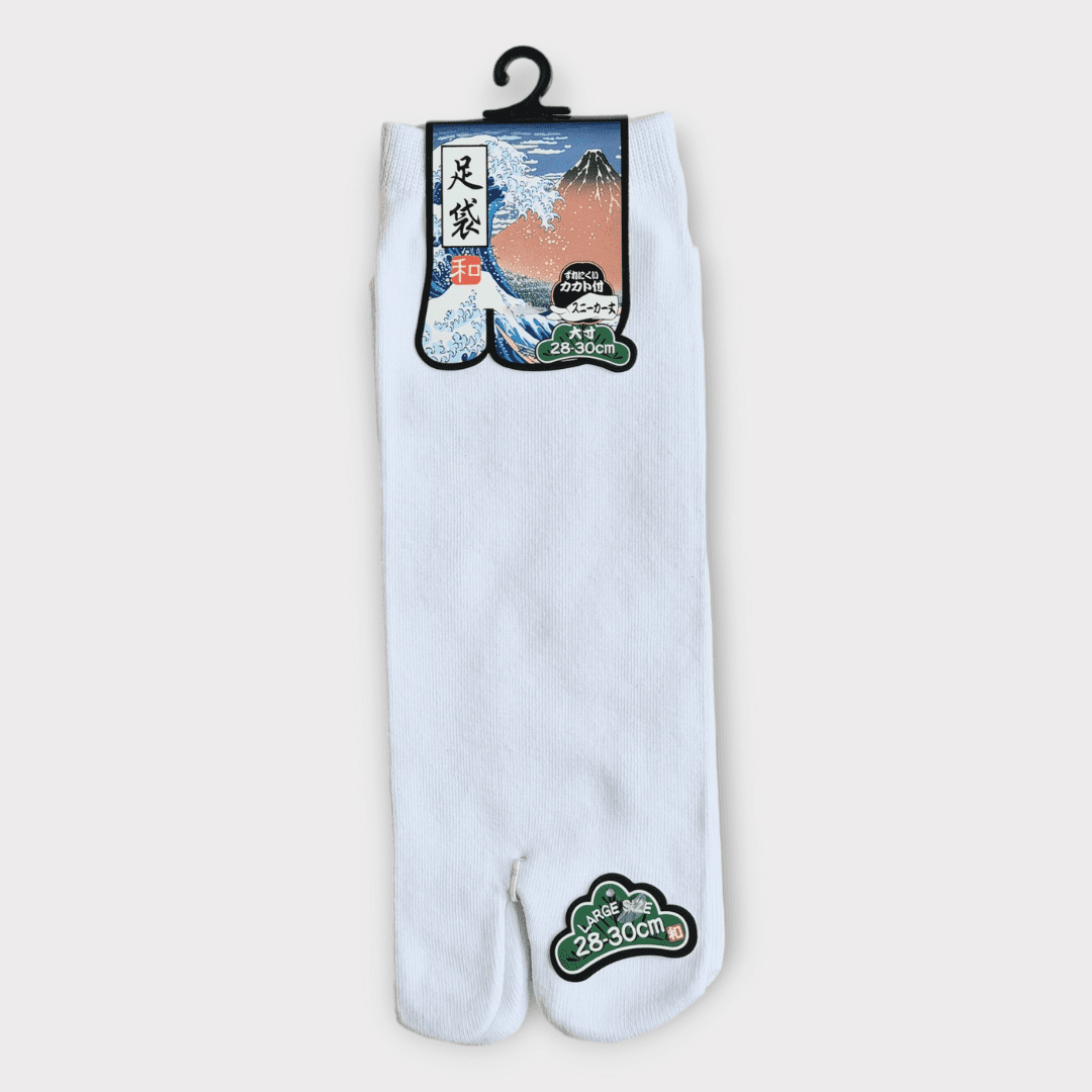 japanische Tabi Socken kurz Zehensocken weiß