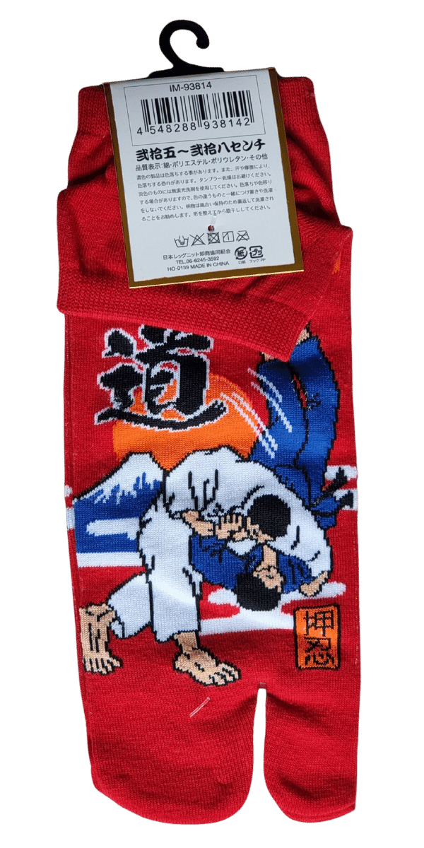 Tabi Socken Zehensocken Judo rot