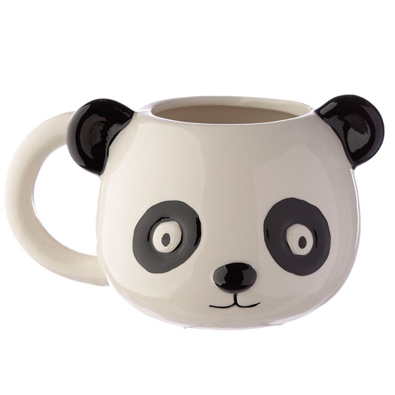 Adoramals Keramik Panda Kopf Tasse