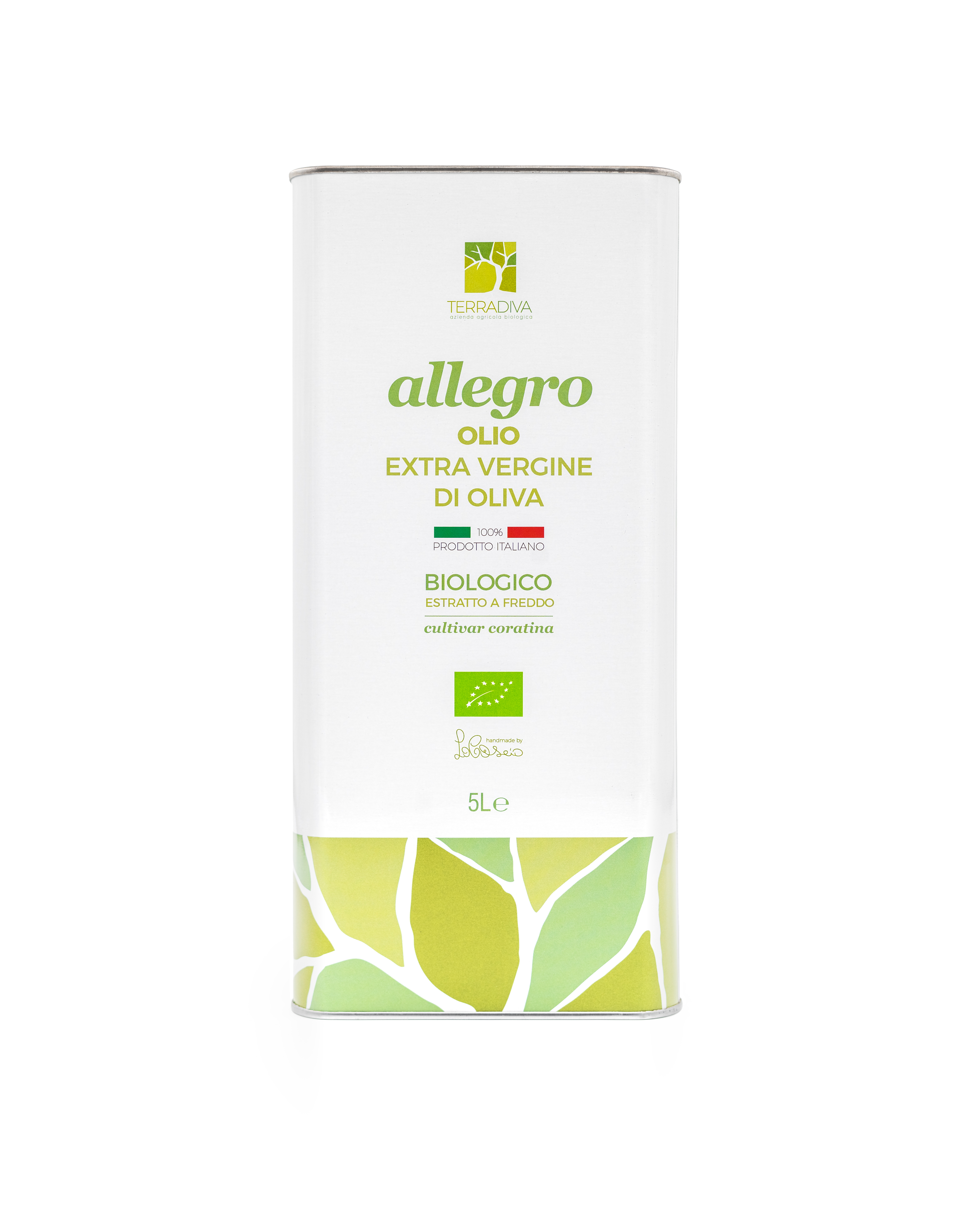 ALLEGRO Aceite de oliva orgánico extra virgen, filtrado 5L