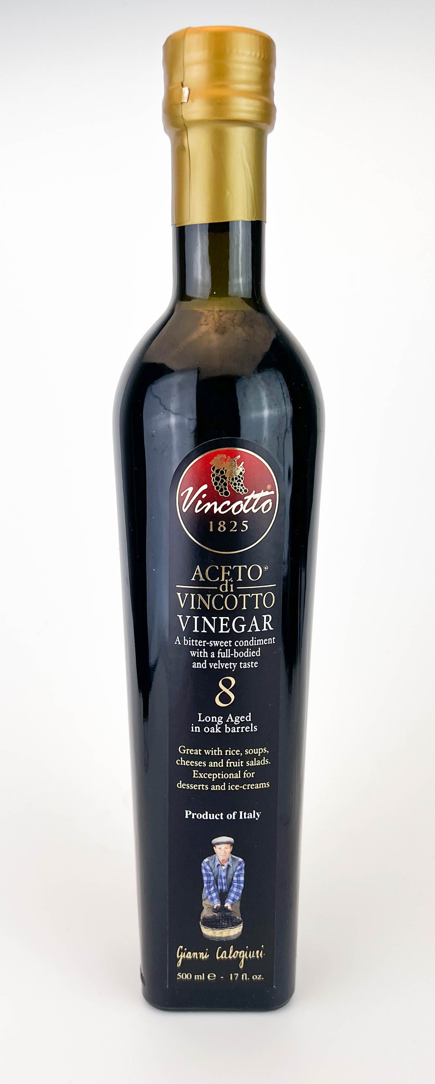 Aceto di Vincotto de 8 años en botella de 500ml.