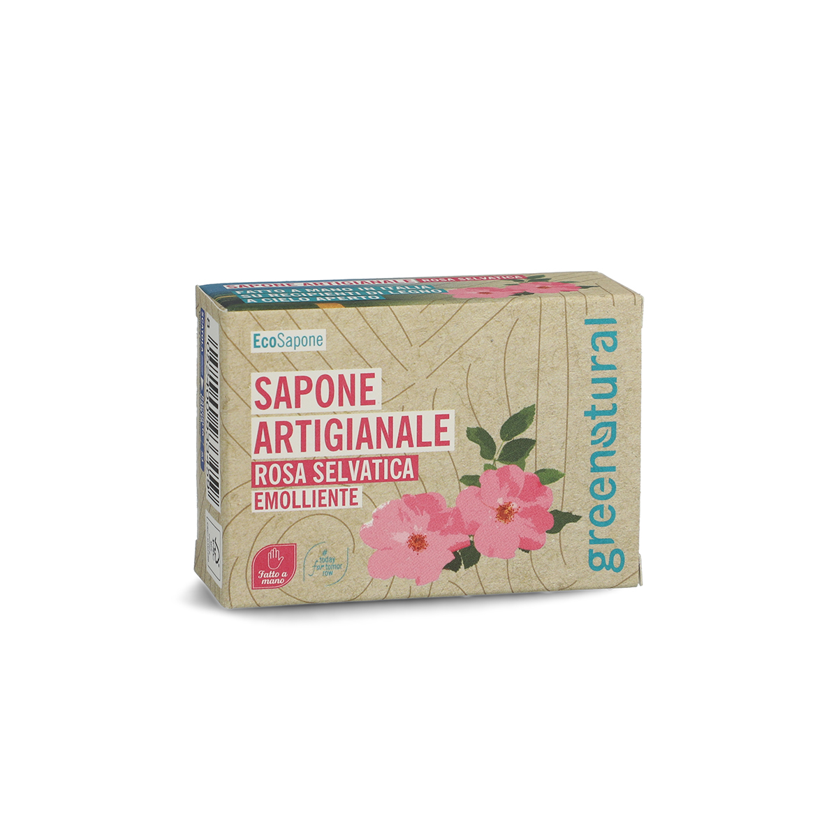 Savon artisanal apaisant à la rose sauvage - 100 g