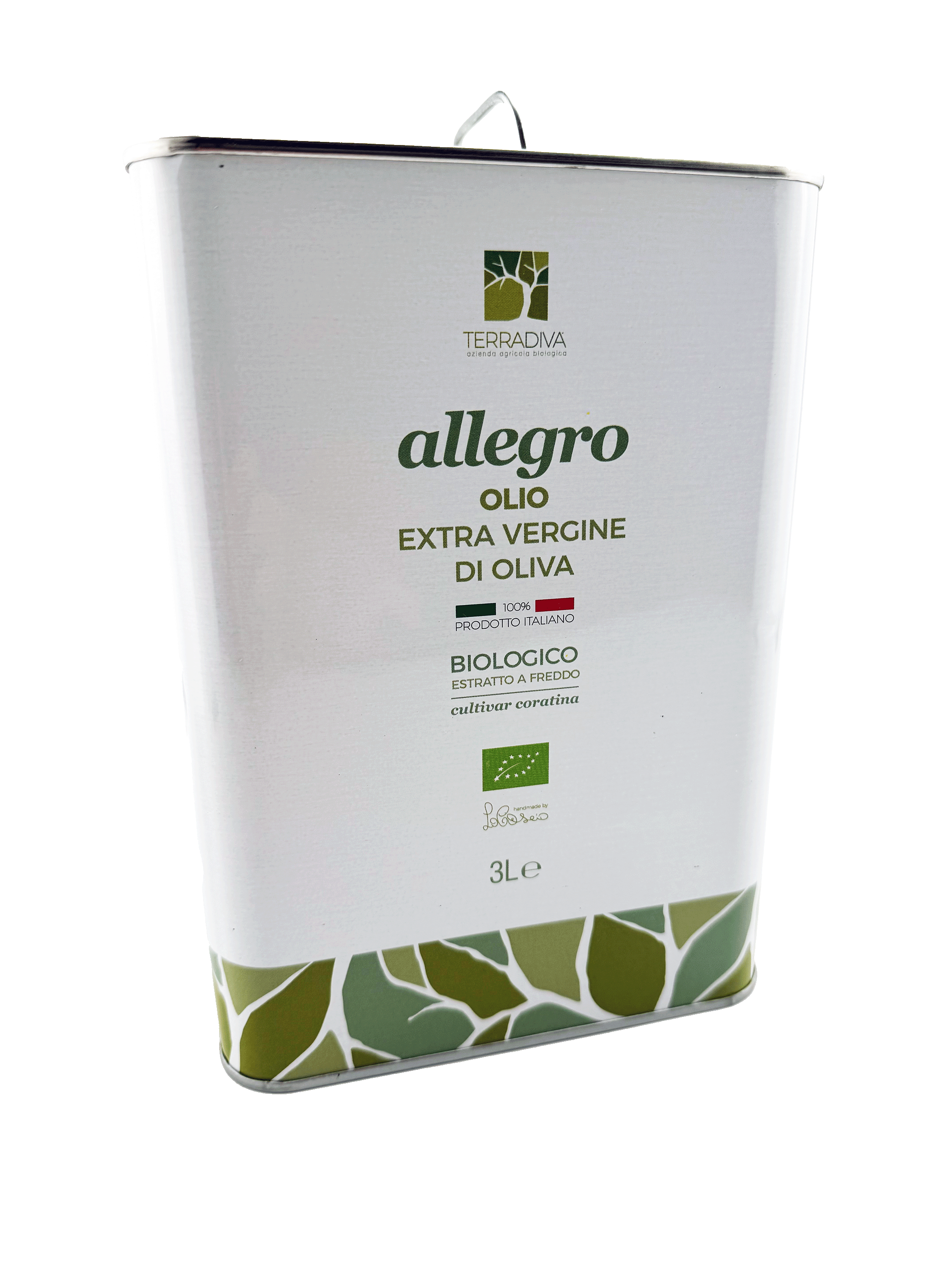 ALLEGRO Extra Virgin Organic Olive Oil, filtered 3L