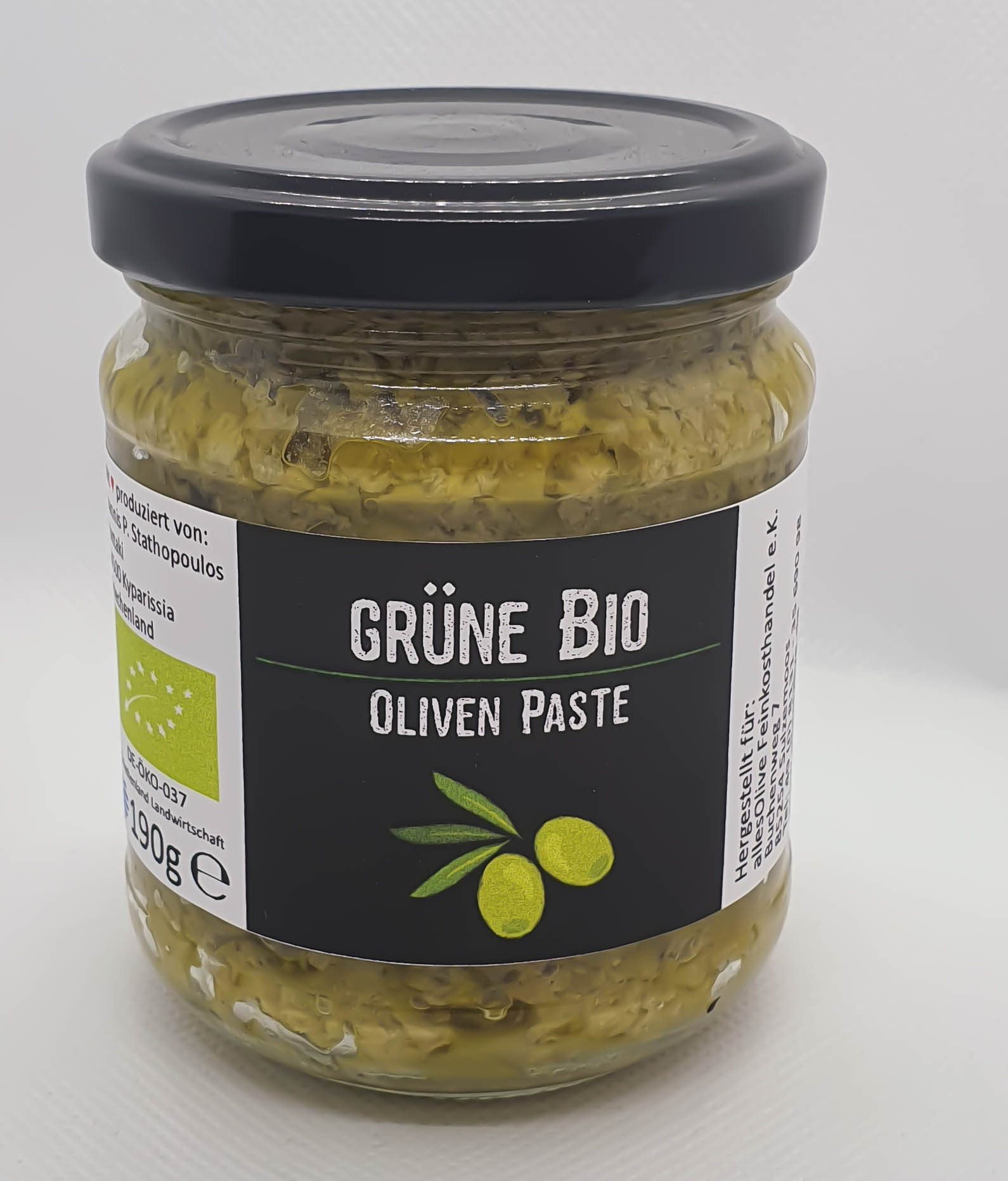 BIO grüne Olivenpaste  190g