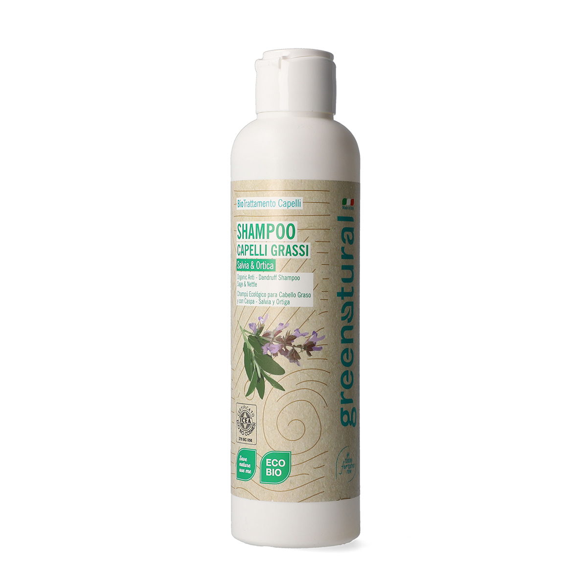 Shampoo antiforfora GN SALVIA & ORTICA - eco e bio - 250ml