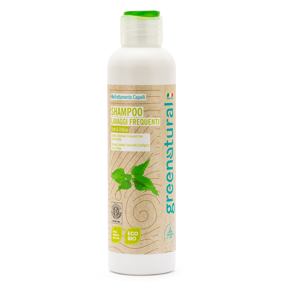 GN Shampoo LEIN & NESSEL für häufiges Waschen - öko und bio - 250 ml