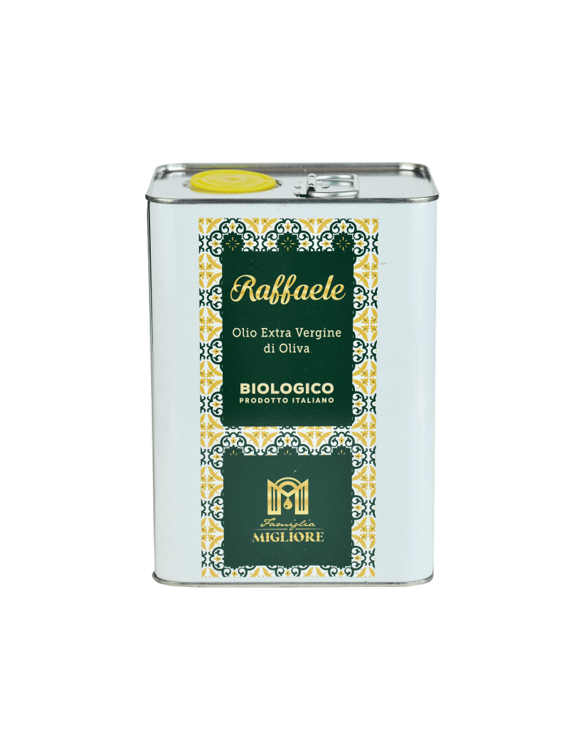 Raffaele Huile d'olive extra vierge bio native en bidon de 3L