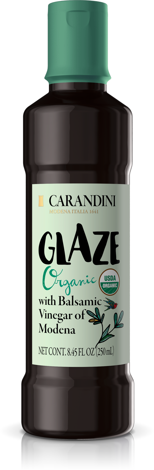 CARANDINI Glaze Bio avec Vinaigre Balsamique de Modène IGP 250ml