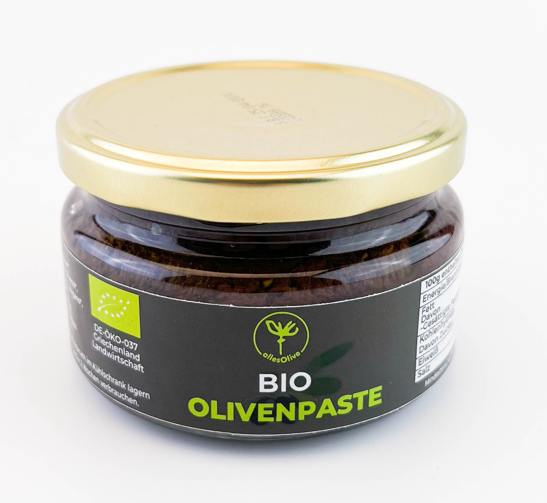 Organic olive paste, 210 g.