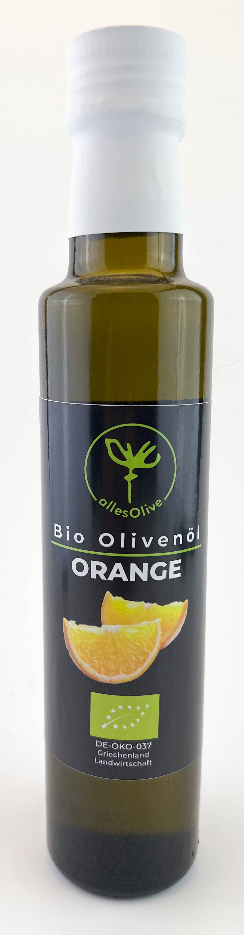 Natives Bio-Olivenöl extra mit Orange, 250ml