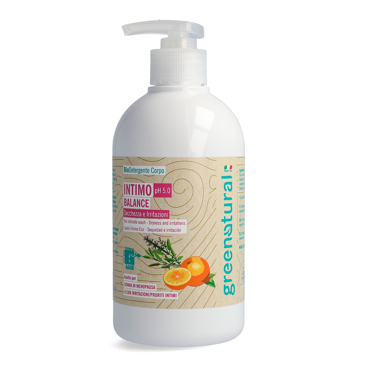GN Intimate Wash Gel BALANCE pH 5.0 eco and organic - 500ml