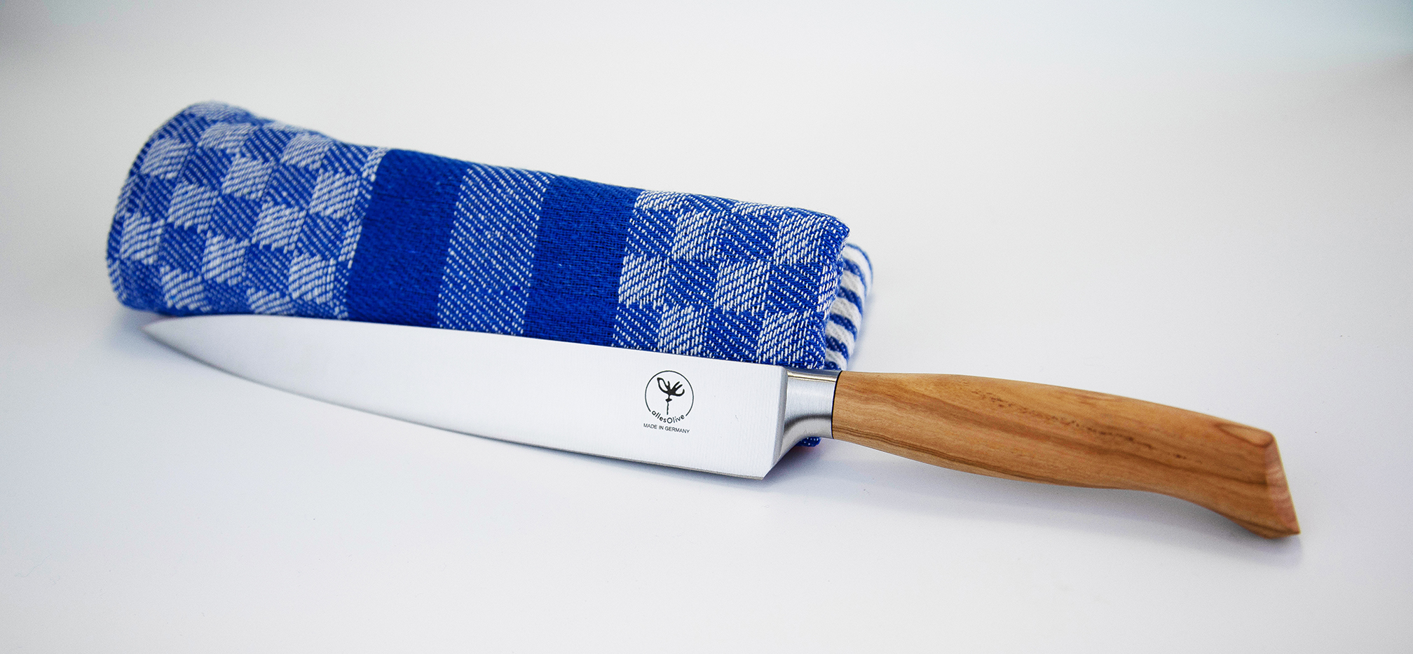 Slicer 21cm with olive wood handle