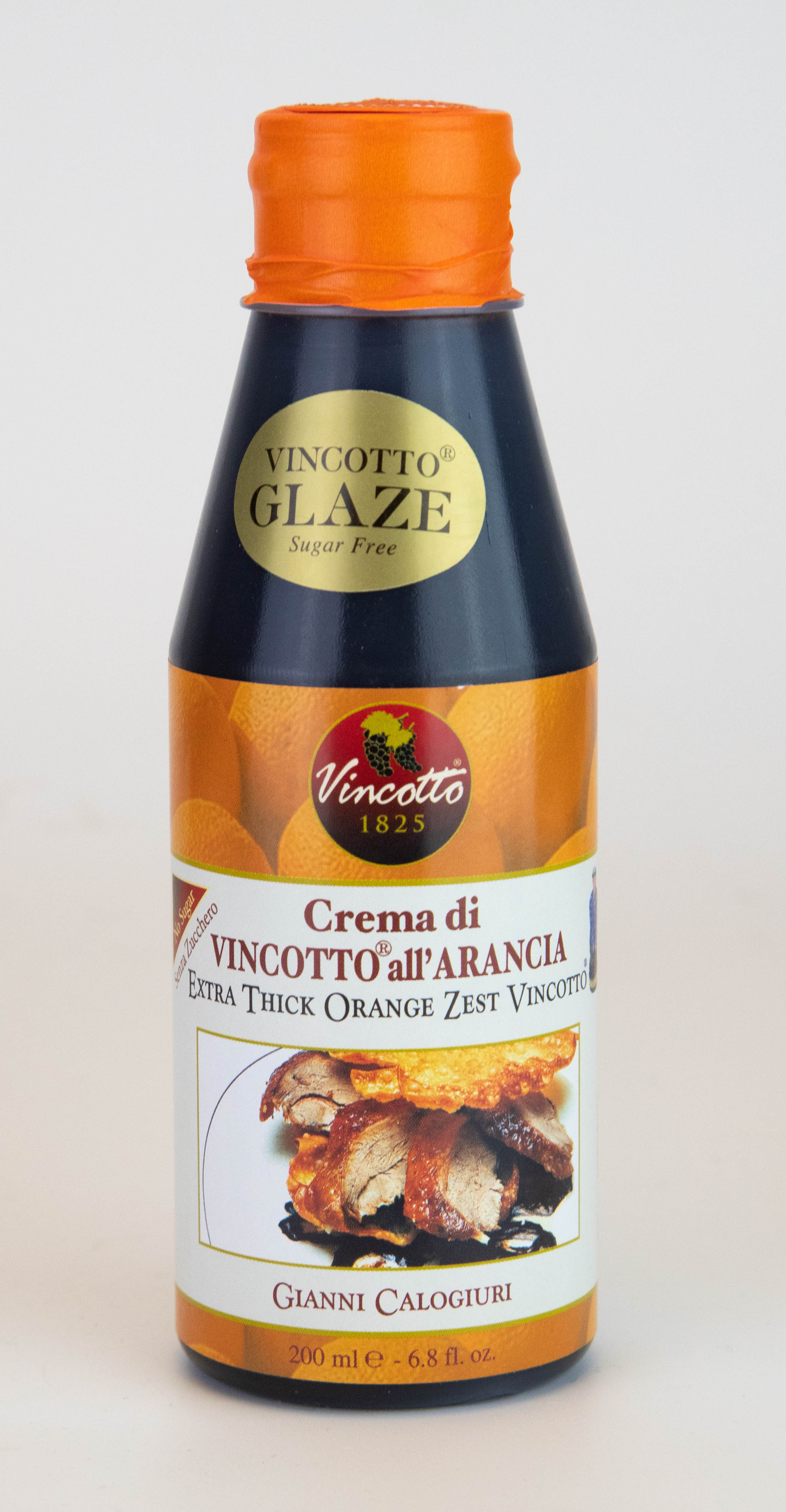 Crema di Vincotto all'arancia, bottiglia da 200 ml.