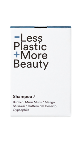 Shampoo solide bio pour cheveux secs ou traités - Parfum de noix de coco et de fraise 50g