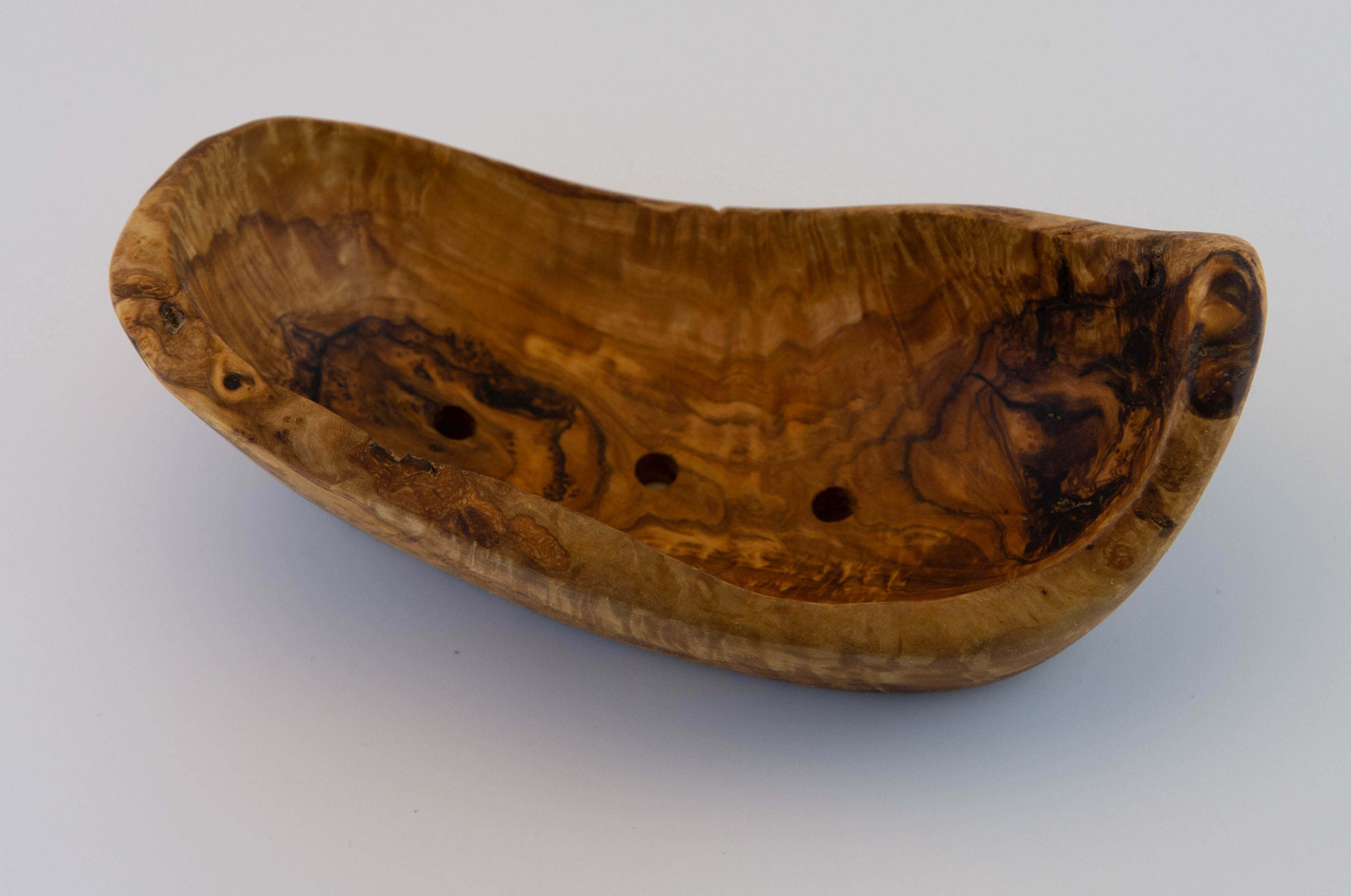 Tagliere in legno d'olivo artigianale cm. 33 x 18,5 X 2,5