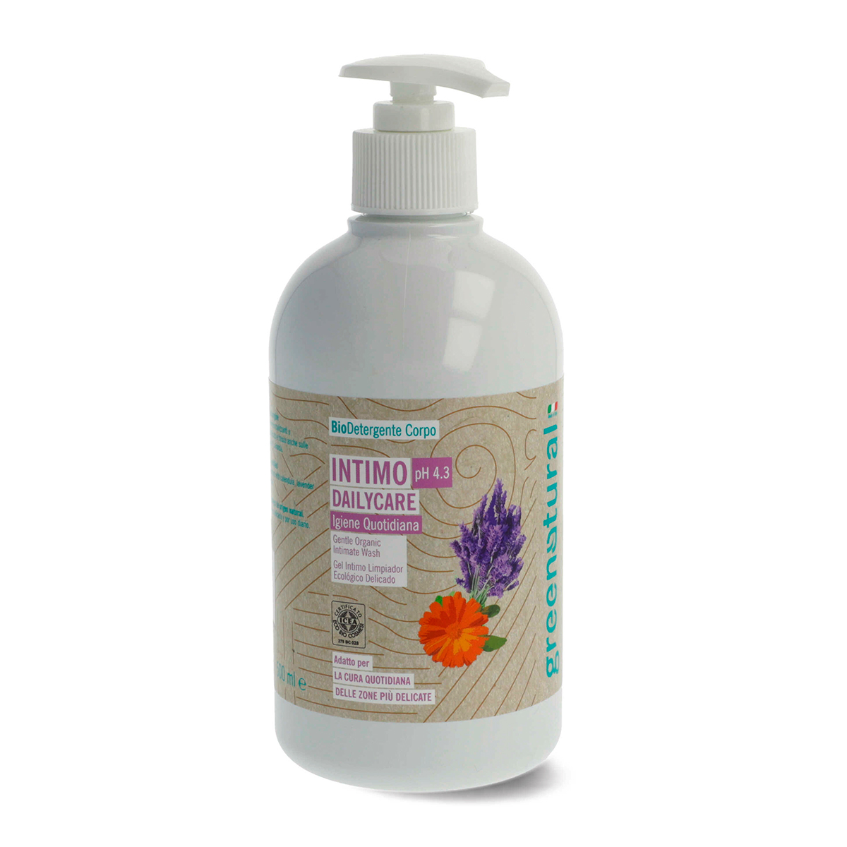 GN Gel detergente intimo pH 4.3 LAVANDA - eco e bio - 500ml