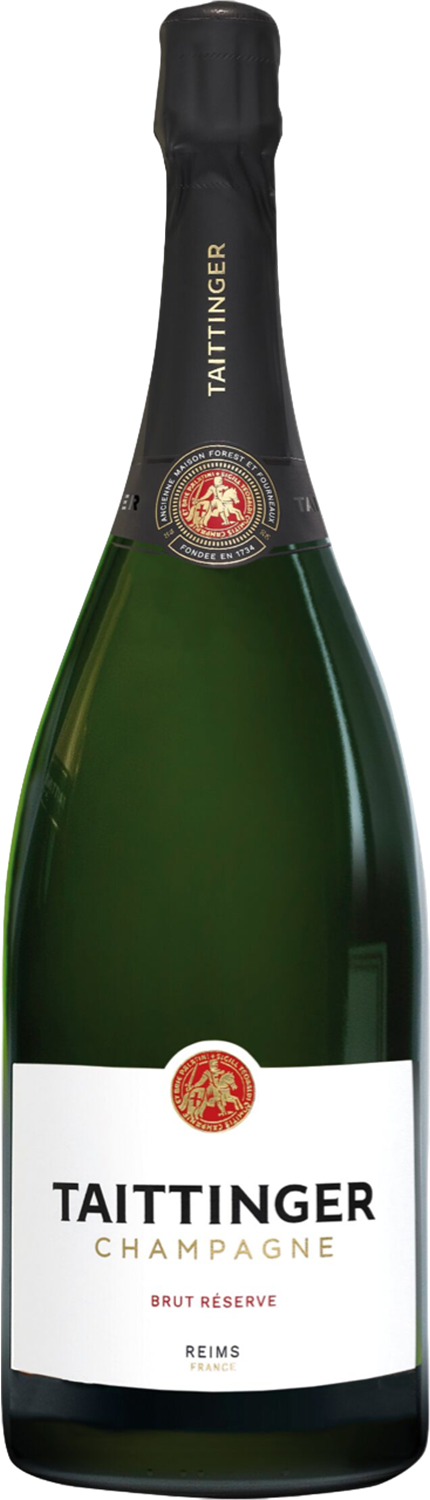 Taittinger Champagne Brut Reserve Balthasar in Holzkiste