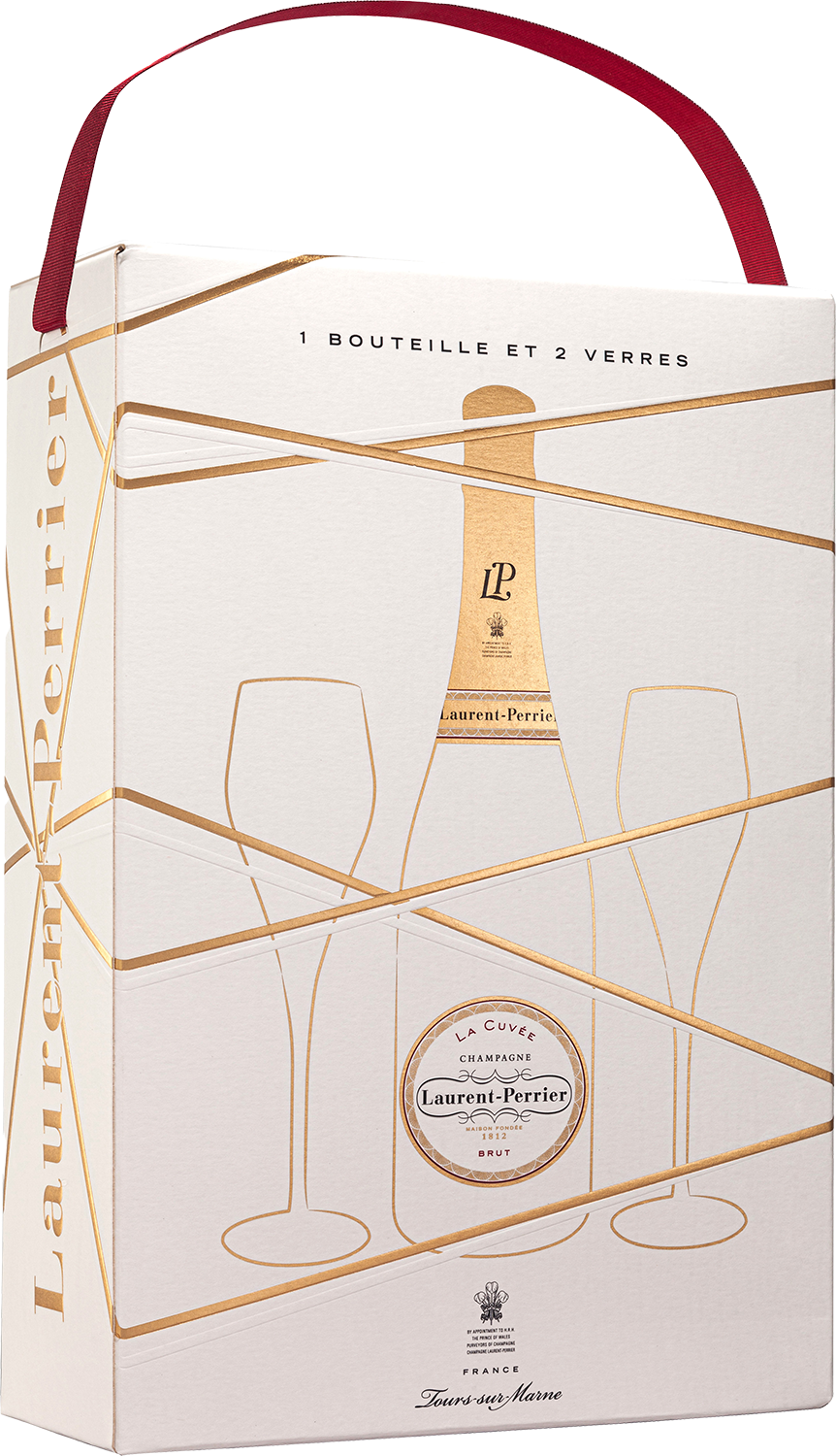 Laurent Perrier Champagne La Cuvee Brut & 2 Gläser