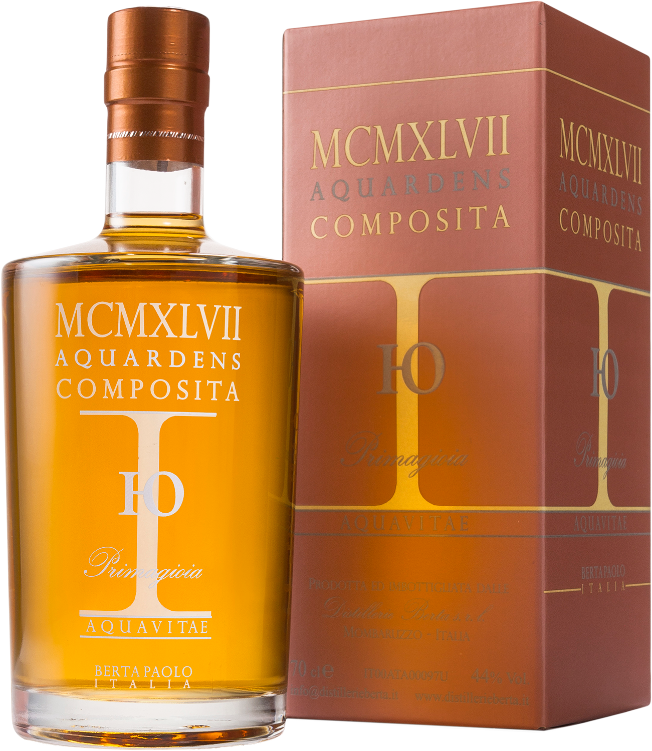 Berta MCMXLVII Aquardens Composita Aquavite Primagioia