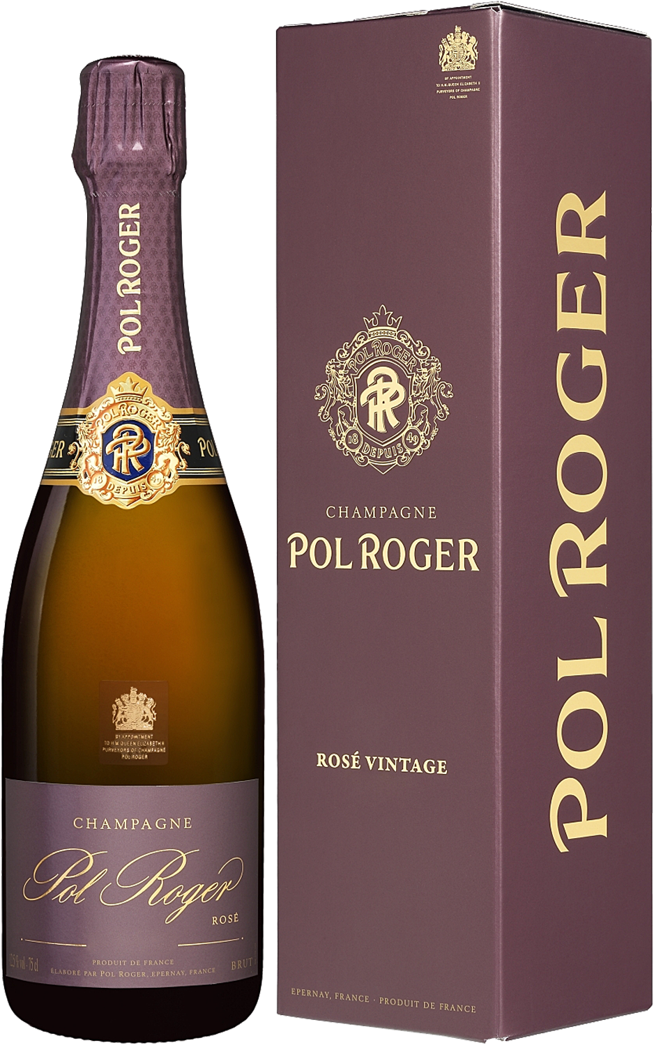 Pol Roger Champagne Rose brut Vintage 2018 Etui