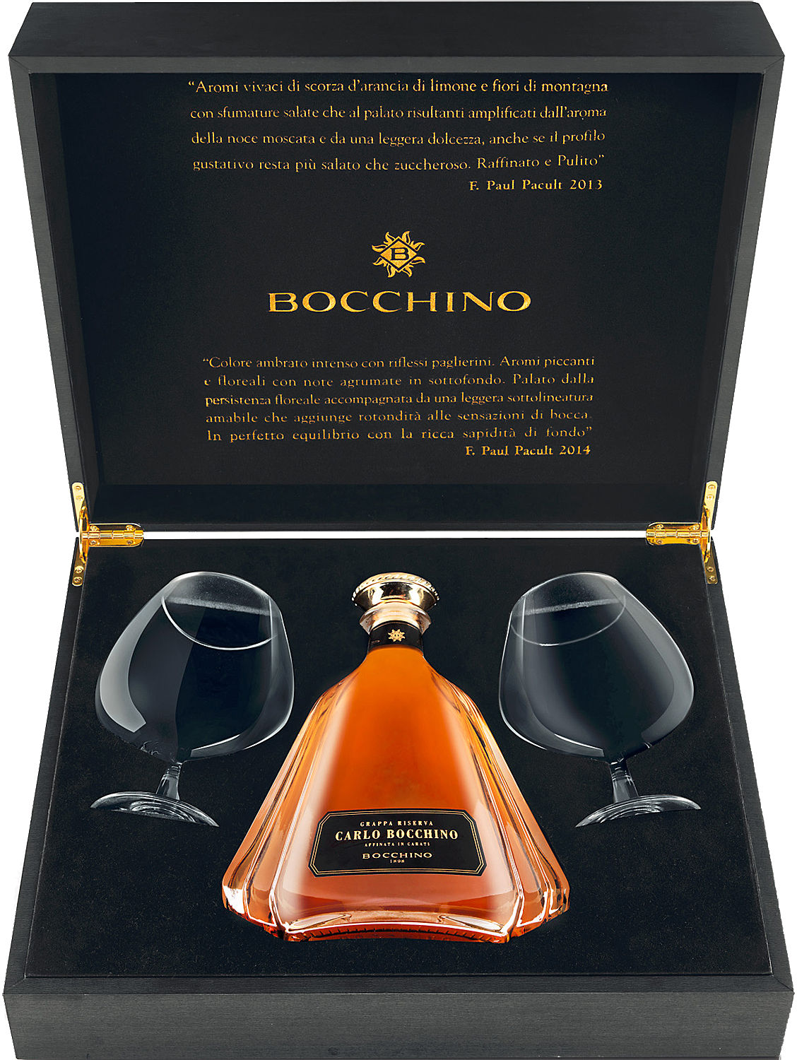 Bocchino Grappa Carlo Bocchino Riserva & Balloon Gläser