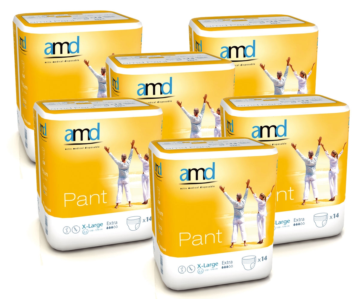 AMD Pant (EXTRA) - Inkontinenzpants - Gr. X-Large (XL) - 6x14 St. Karton