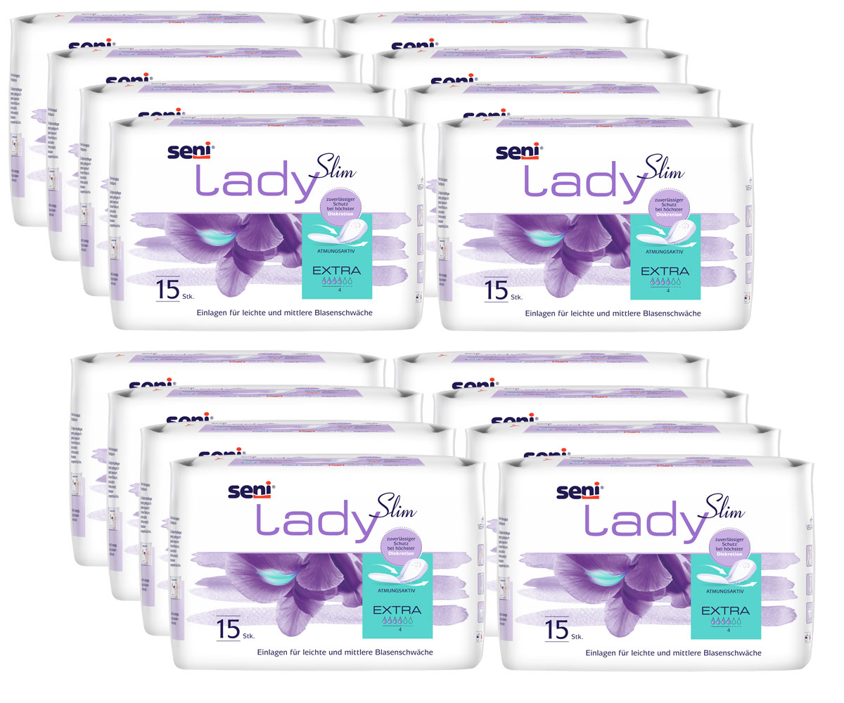 SENI Lady Slim EXTRA - 470ml Saugleistung - 24 x 15 Stück