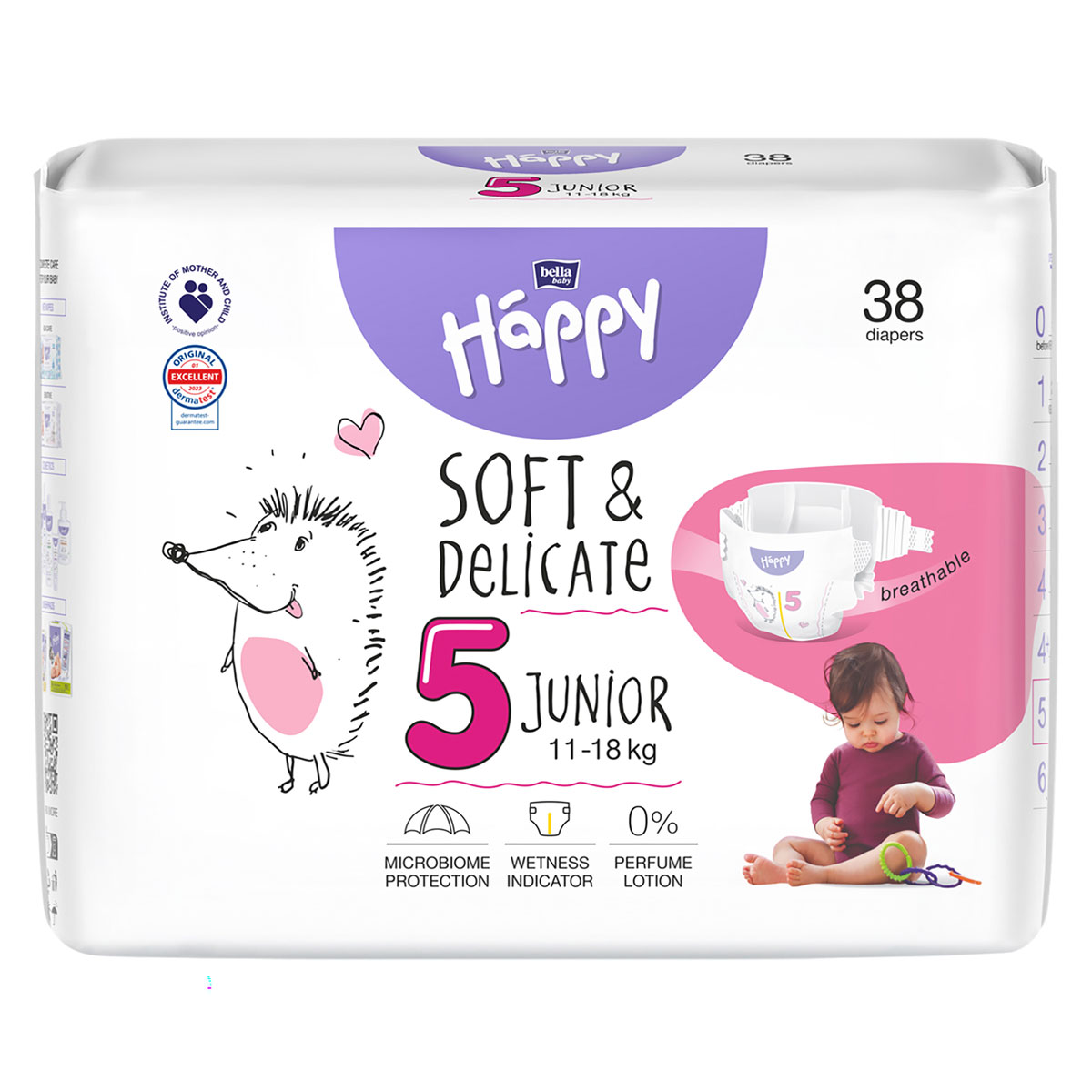 Bella Happy Kinderwindeln - Gr. 5 Junior 11-18 kg - 38 Stück Packung