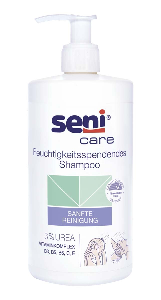 SENI CARE - feuchtigkeits spendendes Shampoo mit 3% Urea, 500 ml