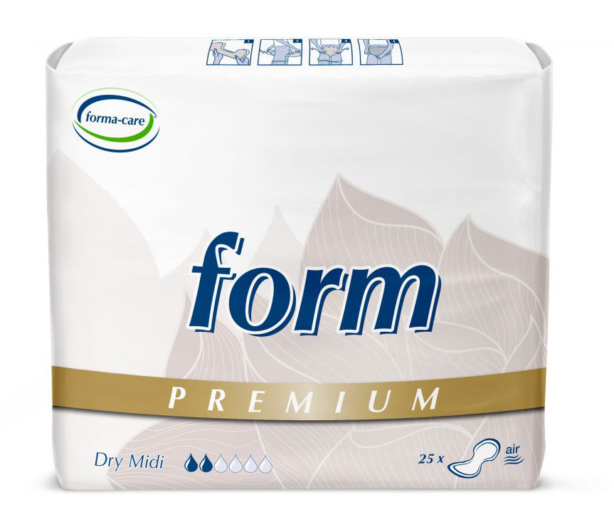 Forma-Care Form - PREMIUM Dry Midi - Inkontinenzvorlagen - 4x25 Stück