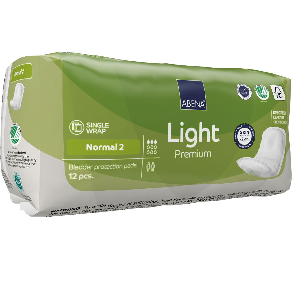 ABENA Light NORMAL 2 - Inkontinenzeinlagen für Frauen - 350ml - 12St. Packung