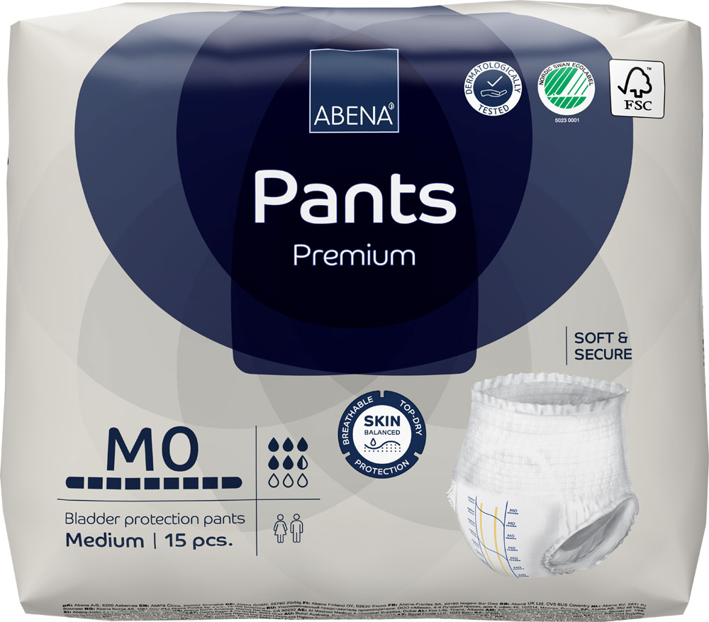 ABENA Pants Premium ZERO Medium (M0) 6x15 (90 Stück)