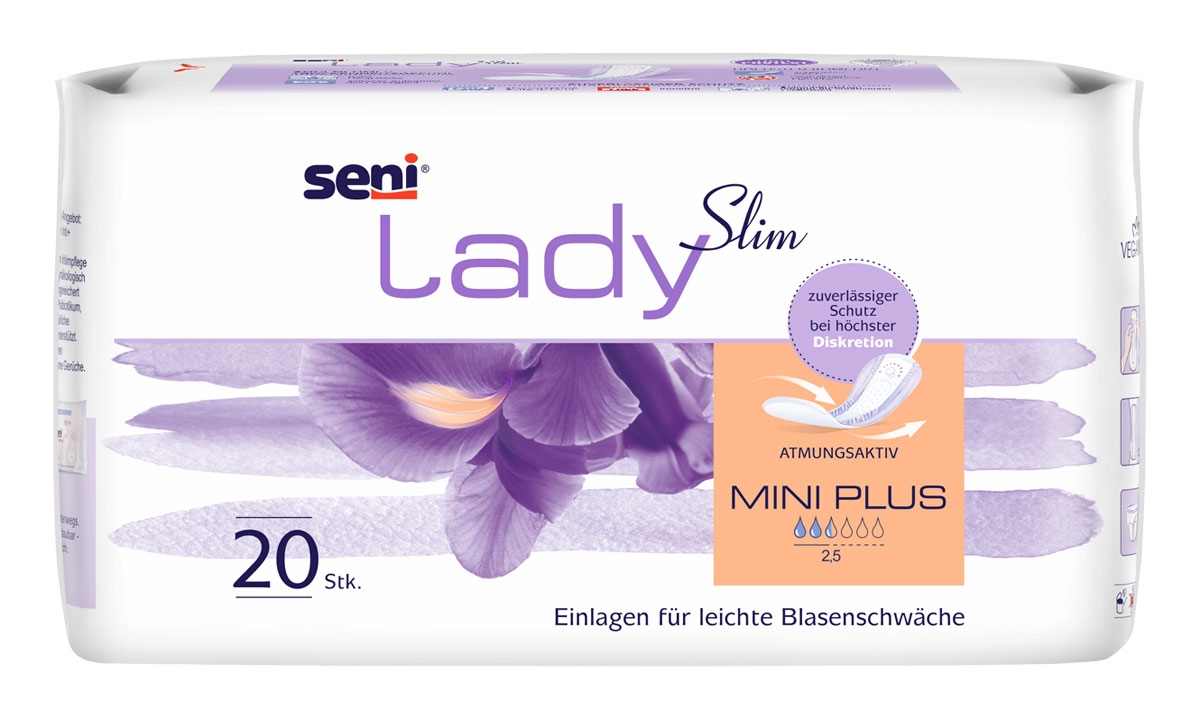 SENI Lady Slim MINI PLUS - 300ml Saugleistung - 20 Stück Pack