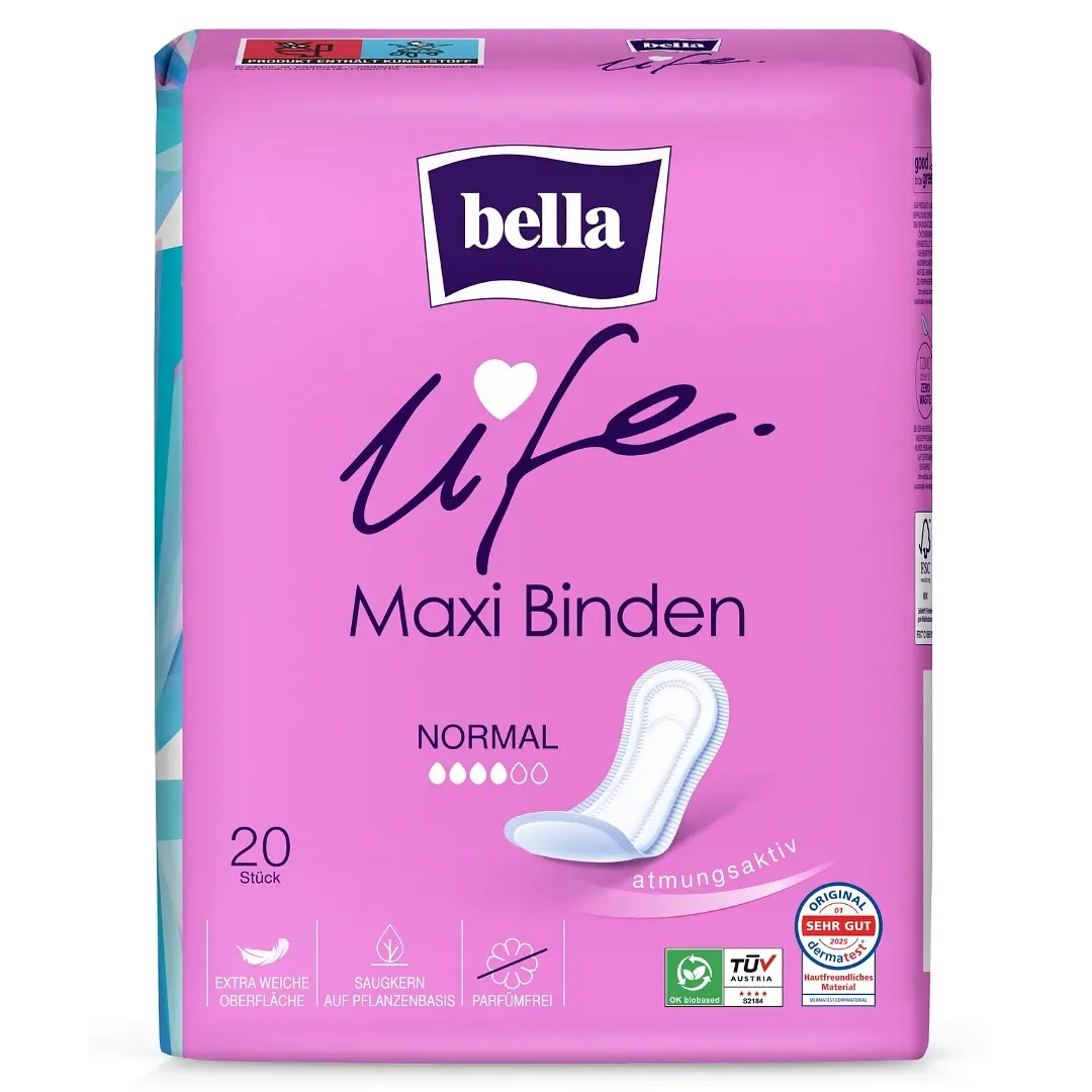 Bella Maxi - klassische Damenbinden - NORMAL - 20 St. Pack