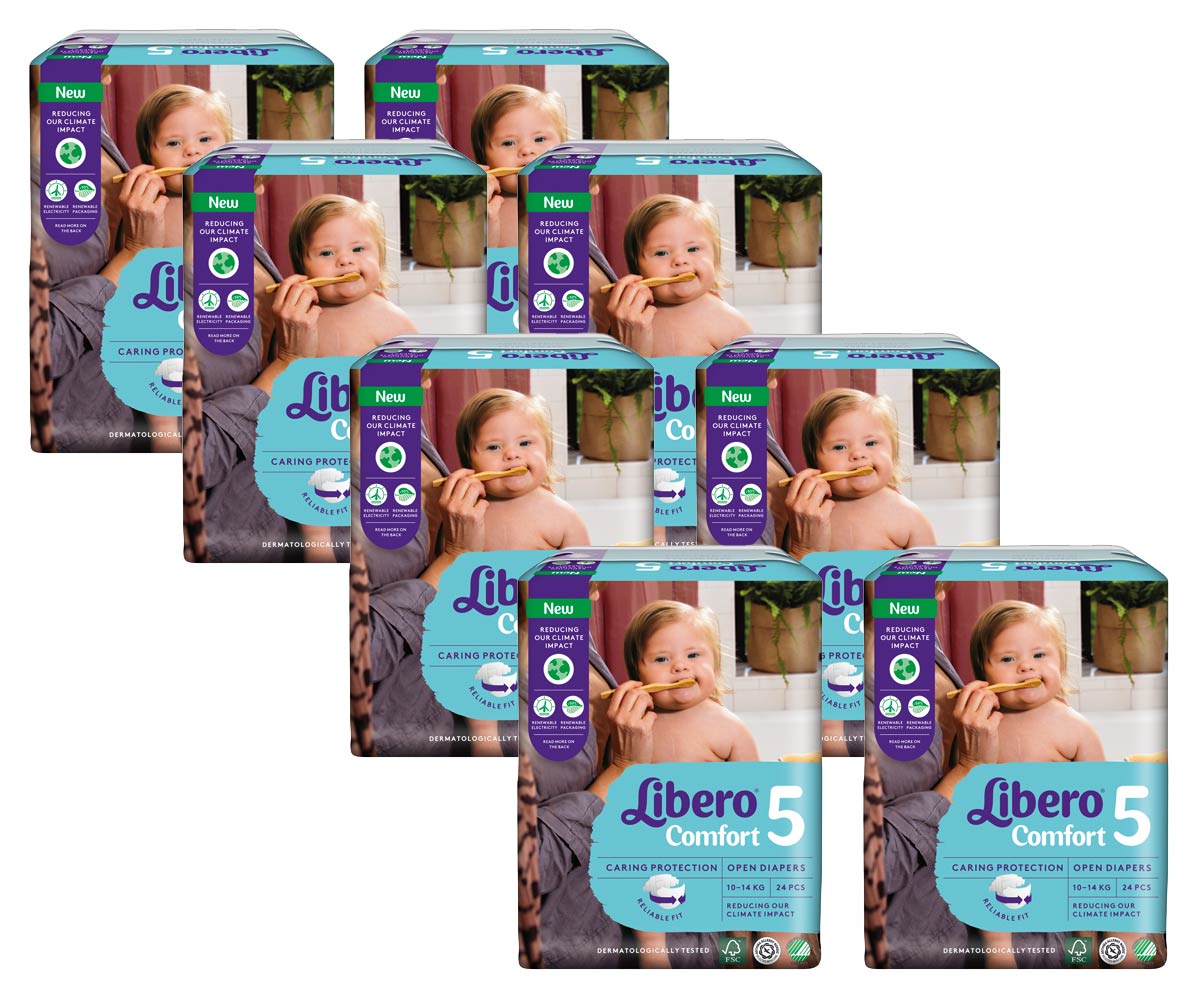 Libero Comfort Fit Gr. 5 Maxi PLUS 10-14Kg (8x24 Stück)